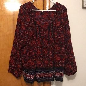 Old navy top with tie front